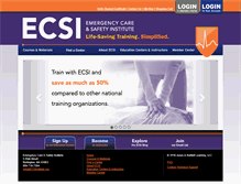 Tablet Screenshot of ecsinstitute.org